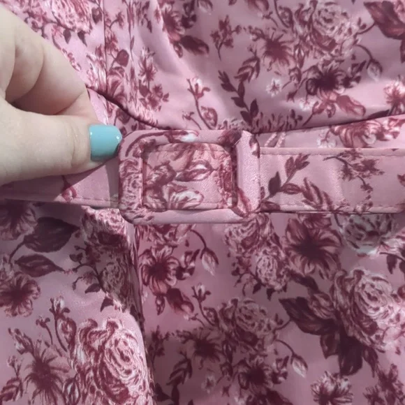 Gal Meets Glam Elle Dress in Pink Rose floral Size 20 - Picture 8 of 10
